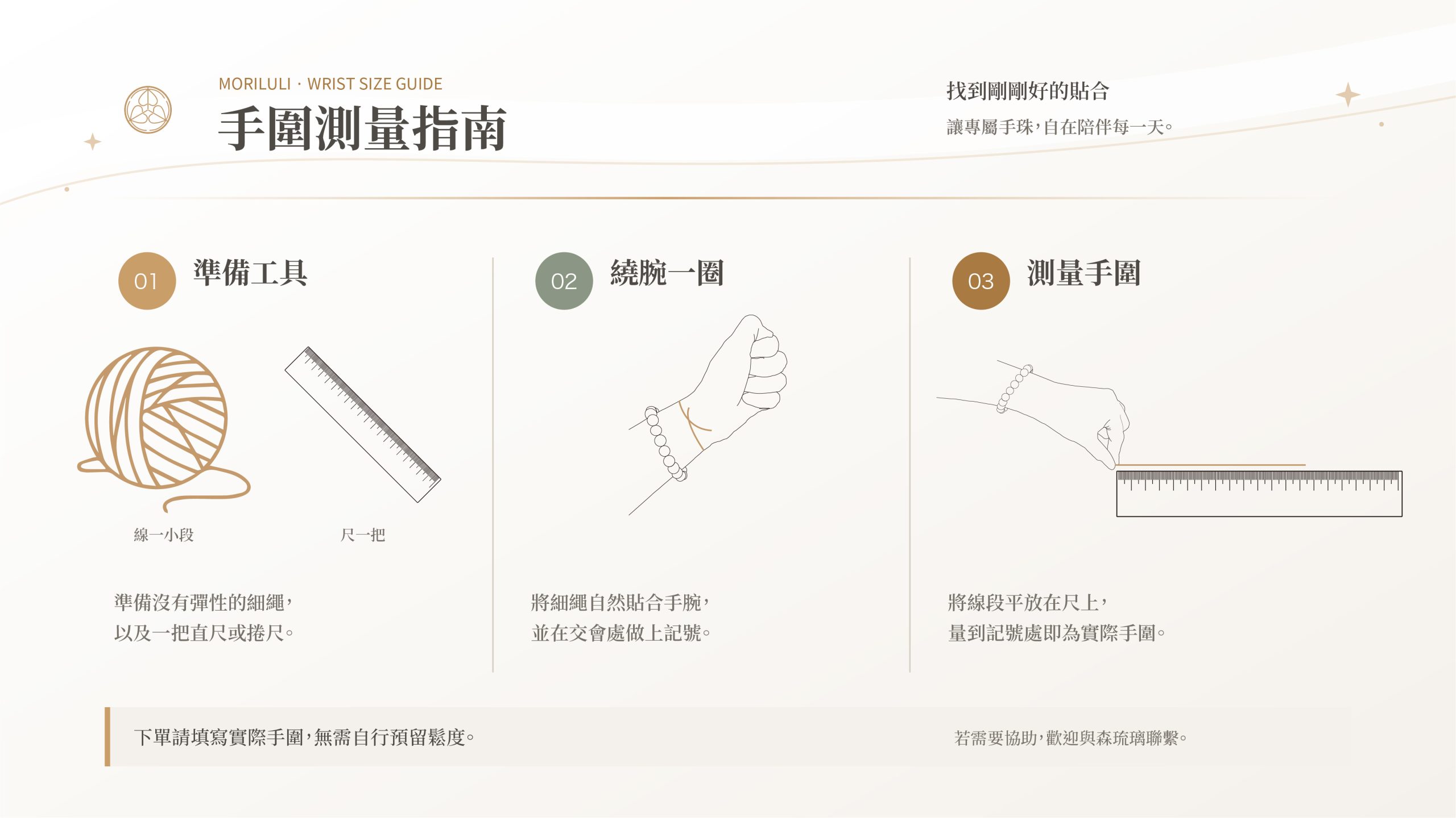 森・琉璃手圍測量教學