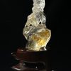黃膠花麒麟雕件