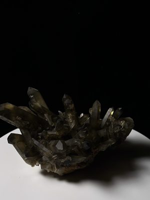茶黃晶水晶簇