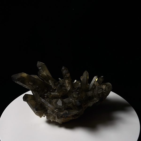 茶黃晶水晶簇